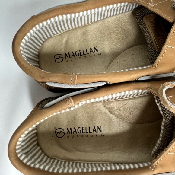 Magellan Outdoors Women’s Boat Shoes Size 11B Brown Leather - Picture 11 of 13